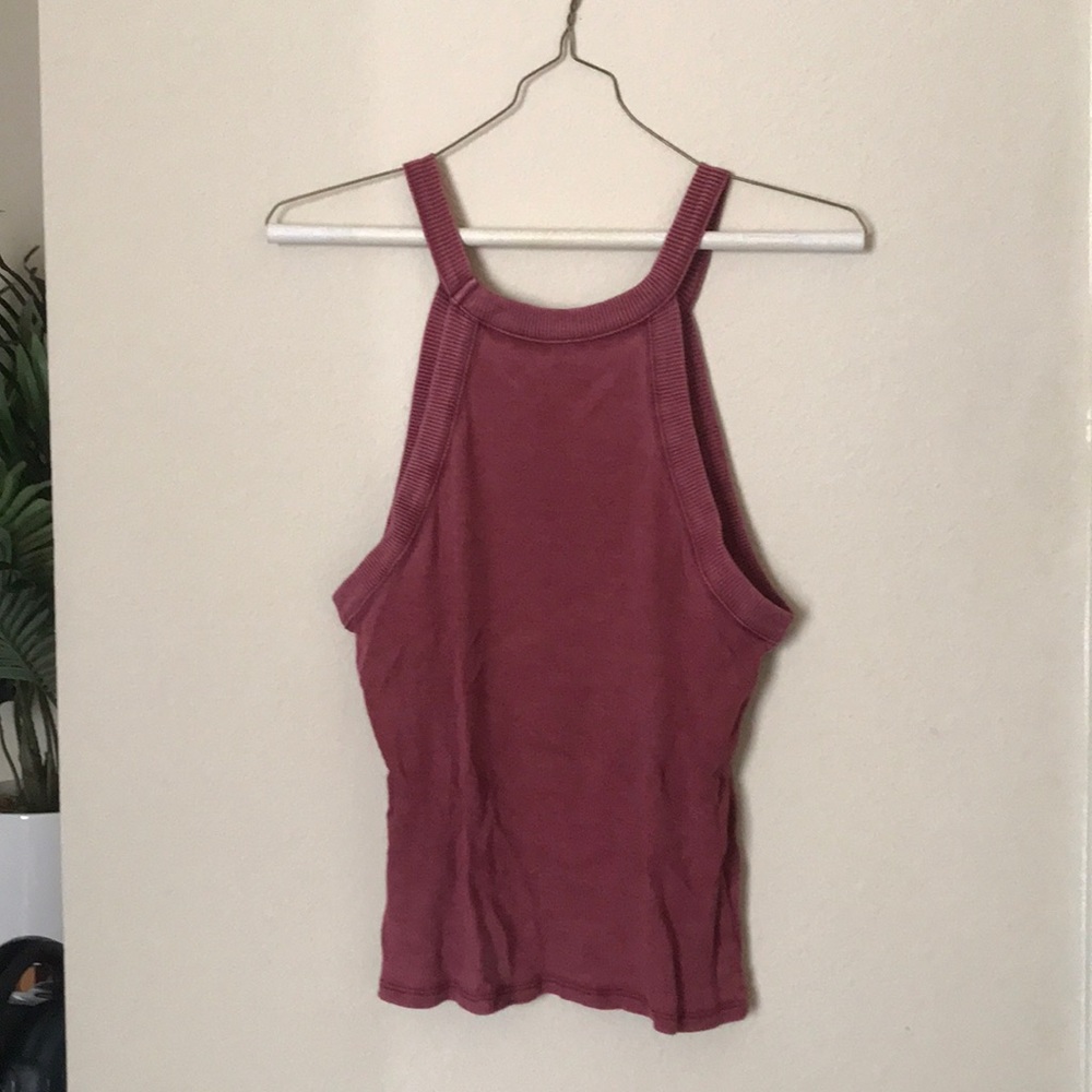 Maroon halter top